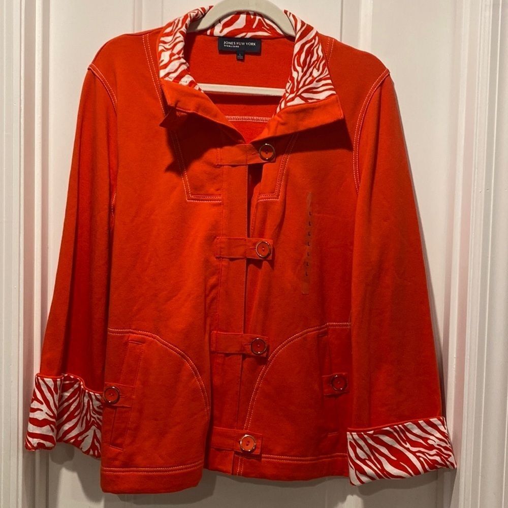 Jones New York signature button cardigan size L